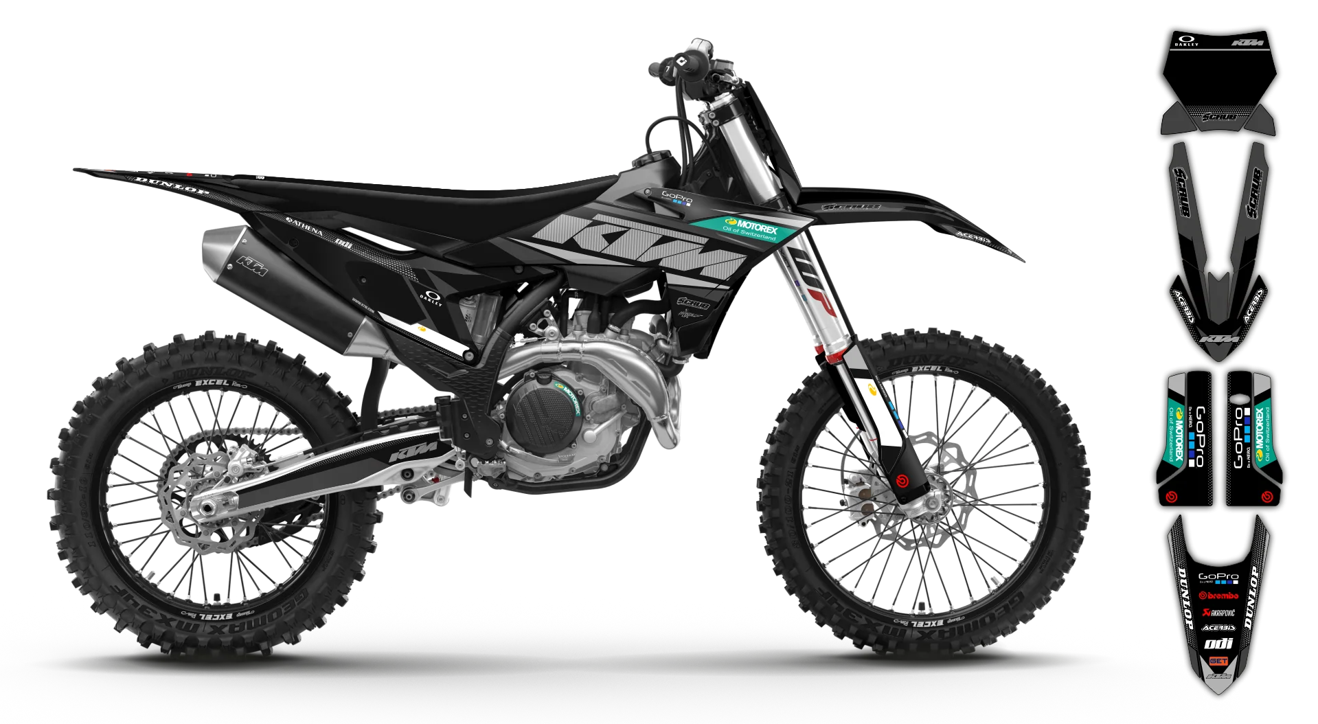 Graphics Kit - KTM - SX SX-F / XC XC-F - 2025 - K11 - R3