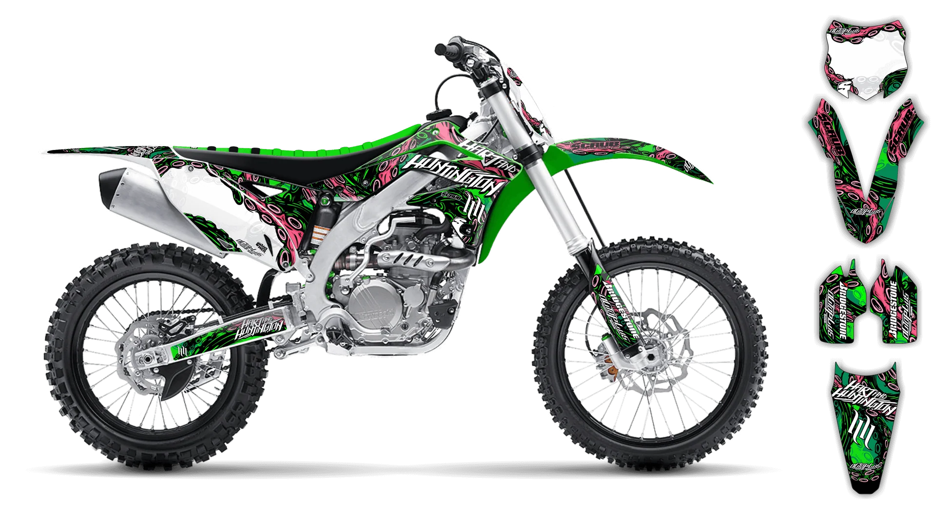 Graphics Kit - Kawasaki - KX 450F - 2013-2015 - Octoplus - LE