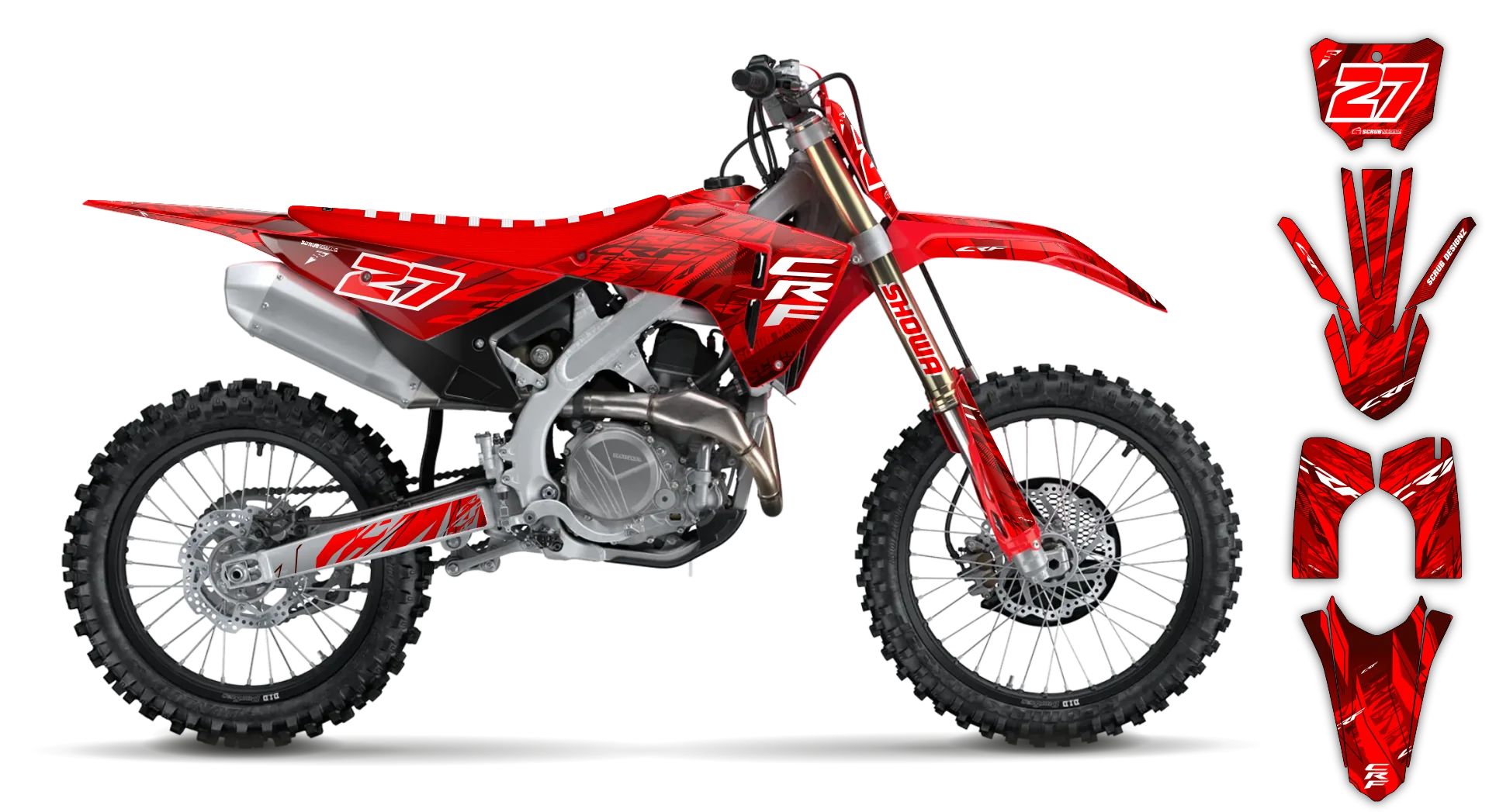 Graphics Kit - Honda - CRF 250R - 2010-2013 - Slasher - R2
