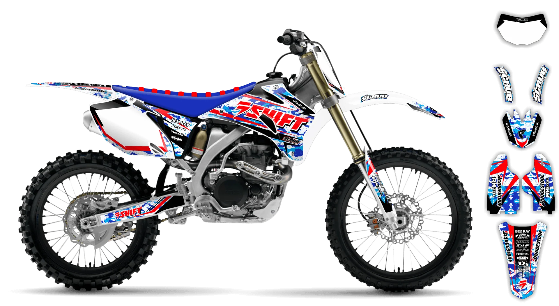 Graphics Kit - Yamaha - WR450F - 2007-2011 - Step Up - LE