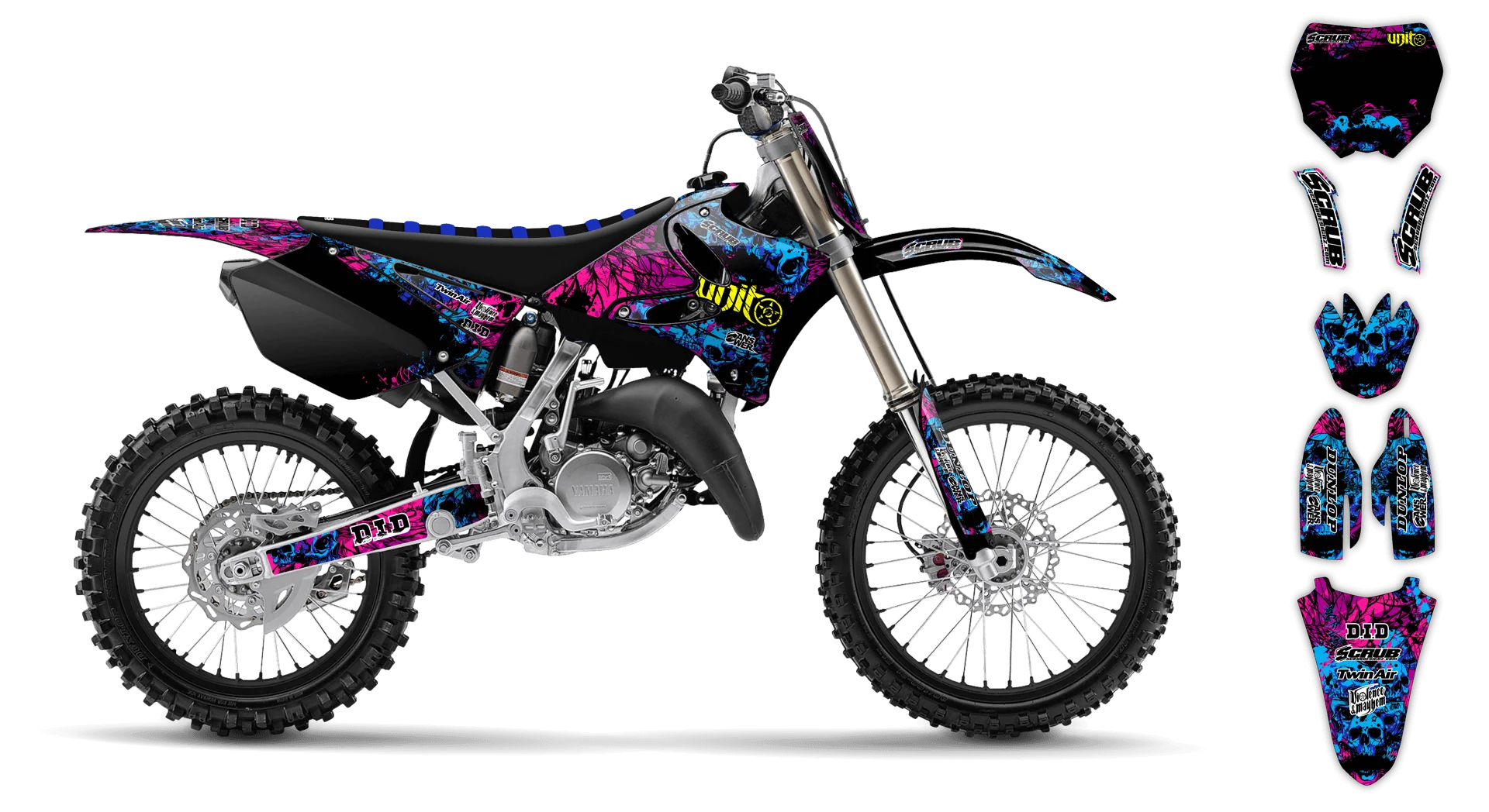 Graphics Kit - Yamaha - YZ 125 - 2006-2007 - Wasabi - R1