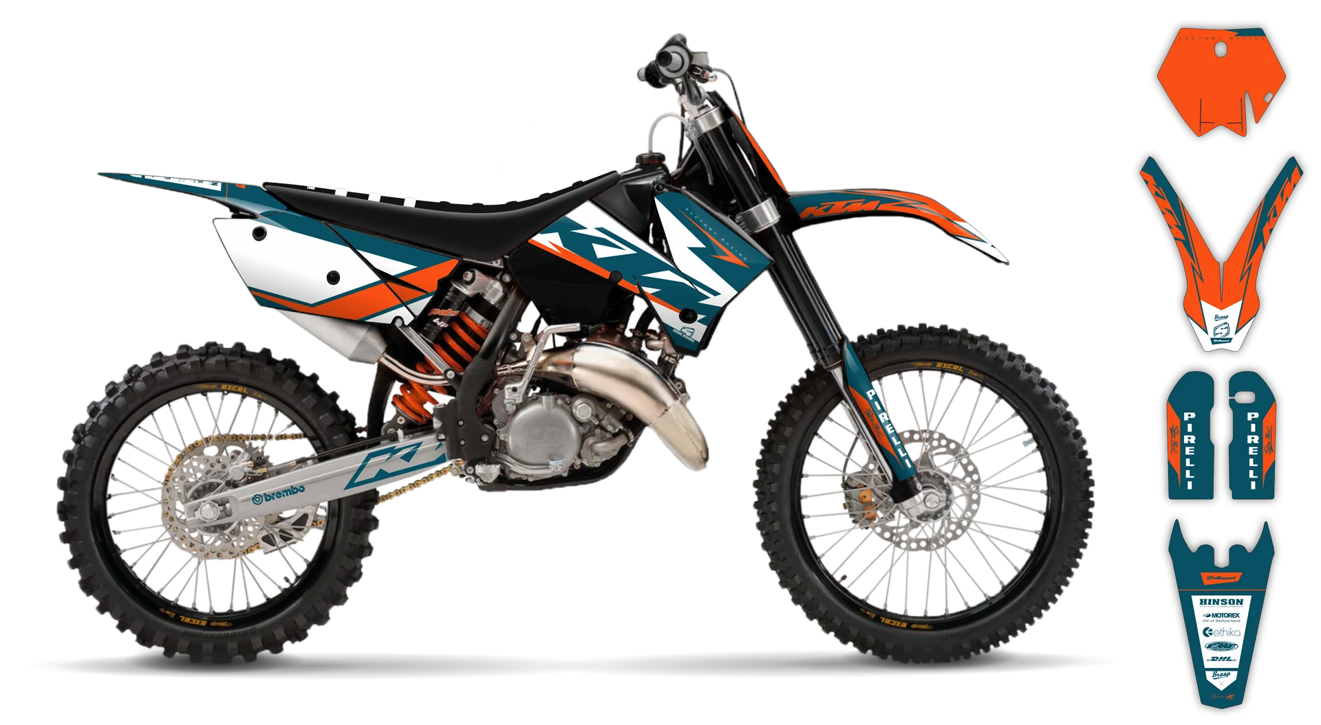 Graphics Kit - KTM - SX SX-F / XC XC-F - 2005-2006 - K18 - R3