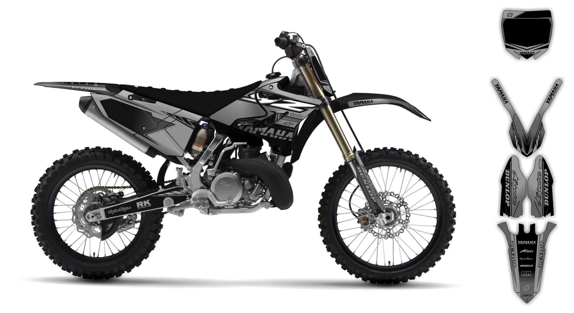 Graphics Kit - Yamaha - YZ 125-250 Revolution - 2005-2007 - Boognish - R3