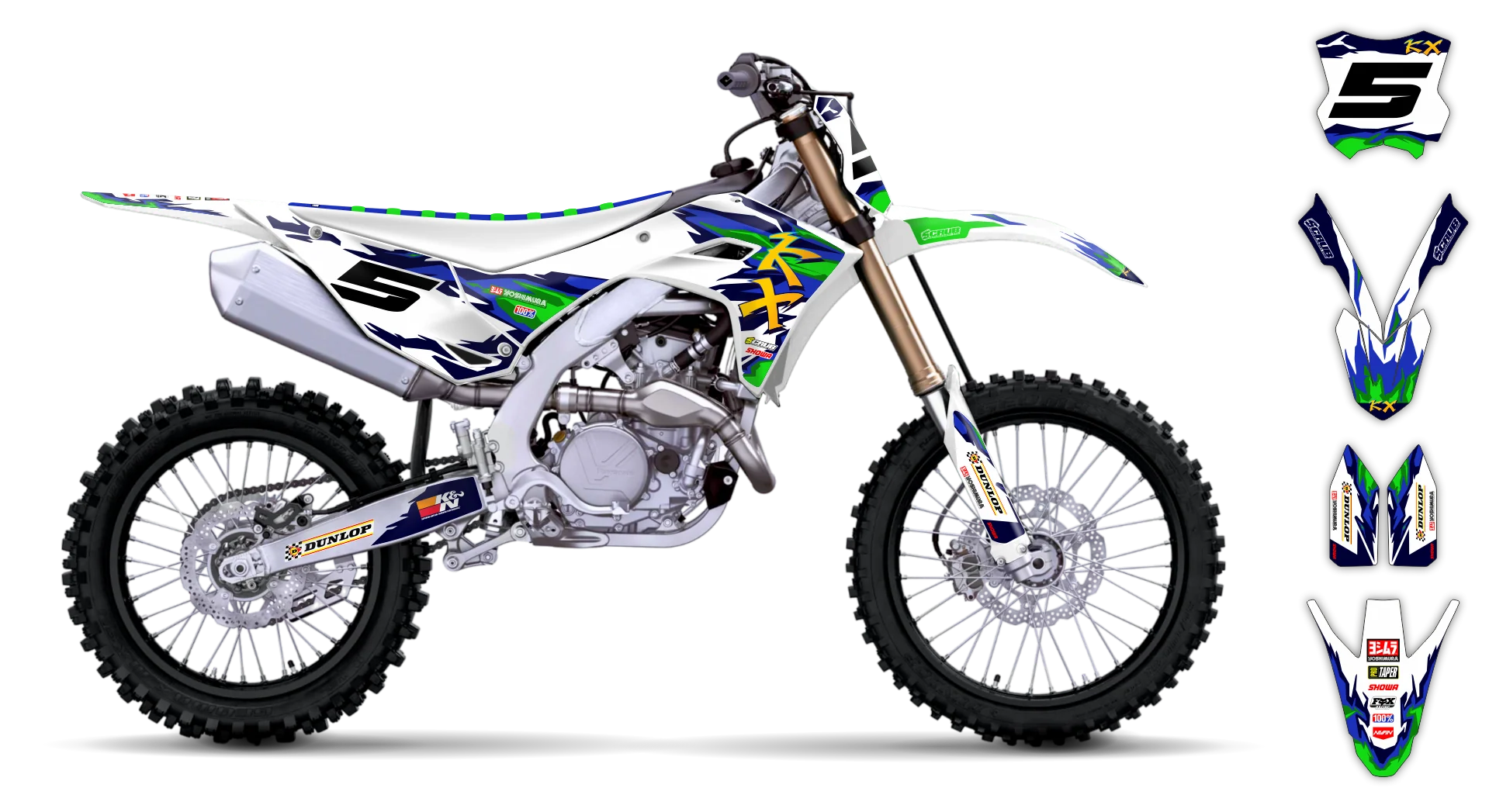 Graphics Kit - Kawasaki - KX 450F - 2024-2025 - Alto-G - R3