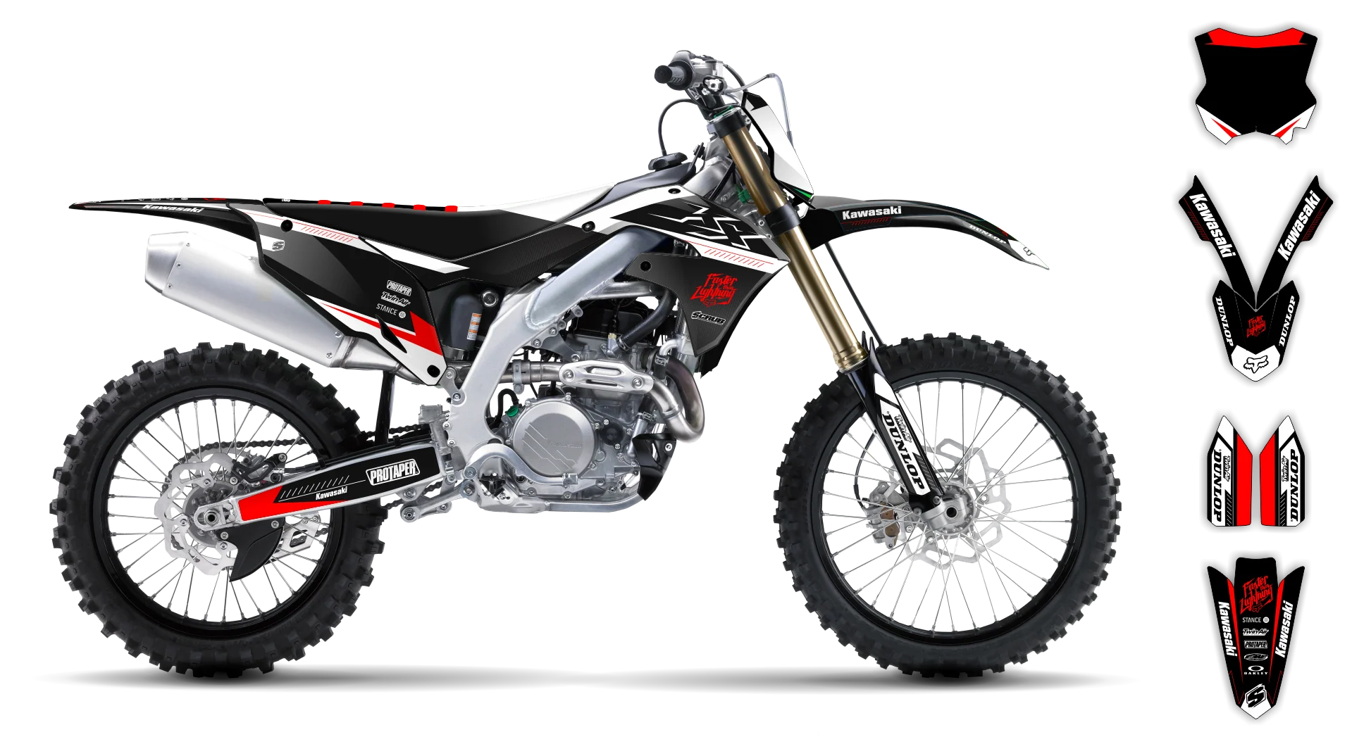 Graphics Kit - Kawasaki - KX 250F - 2021-2024 - SE1070 - LE