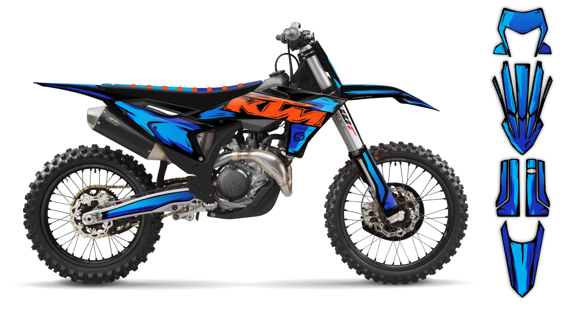 Graphics Kit - KTM - EXC EXC-F / XC-W XCF-W - 2012-2013 - Artlex - R2