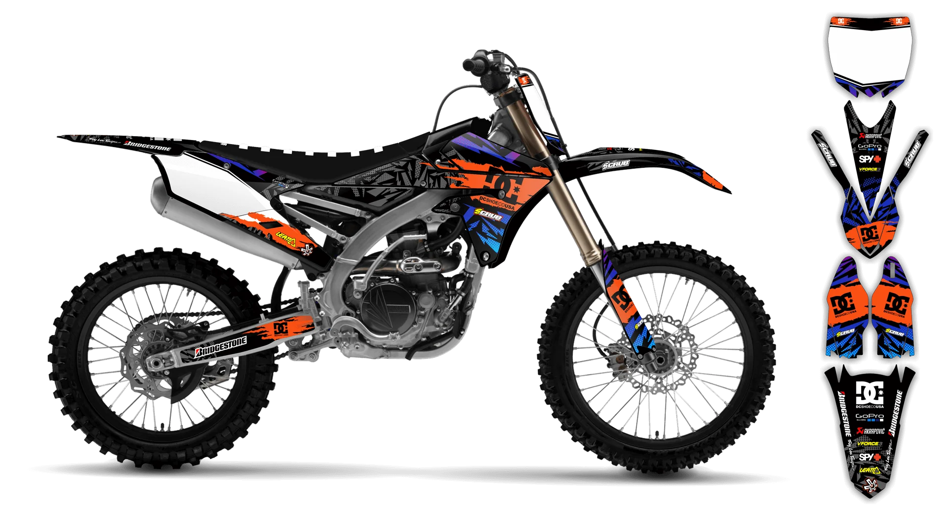 Graphics Kit - Yamaha - YZ450F - 2014-2017 - Kicker - LE