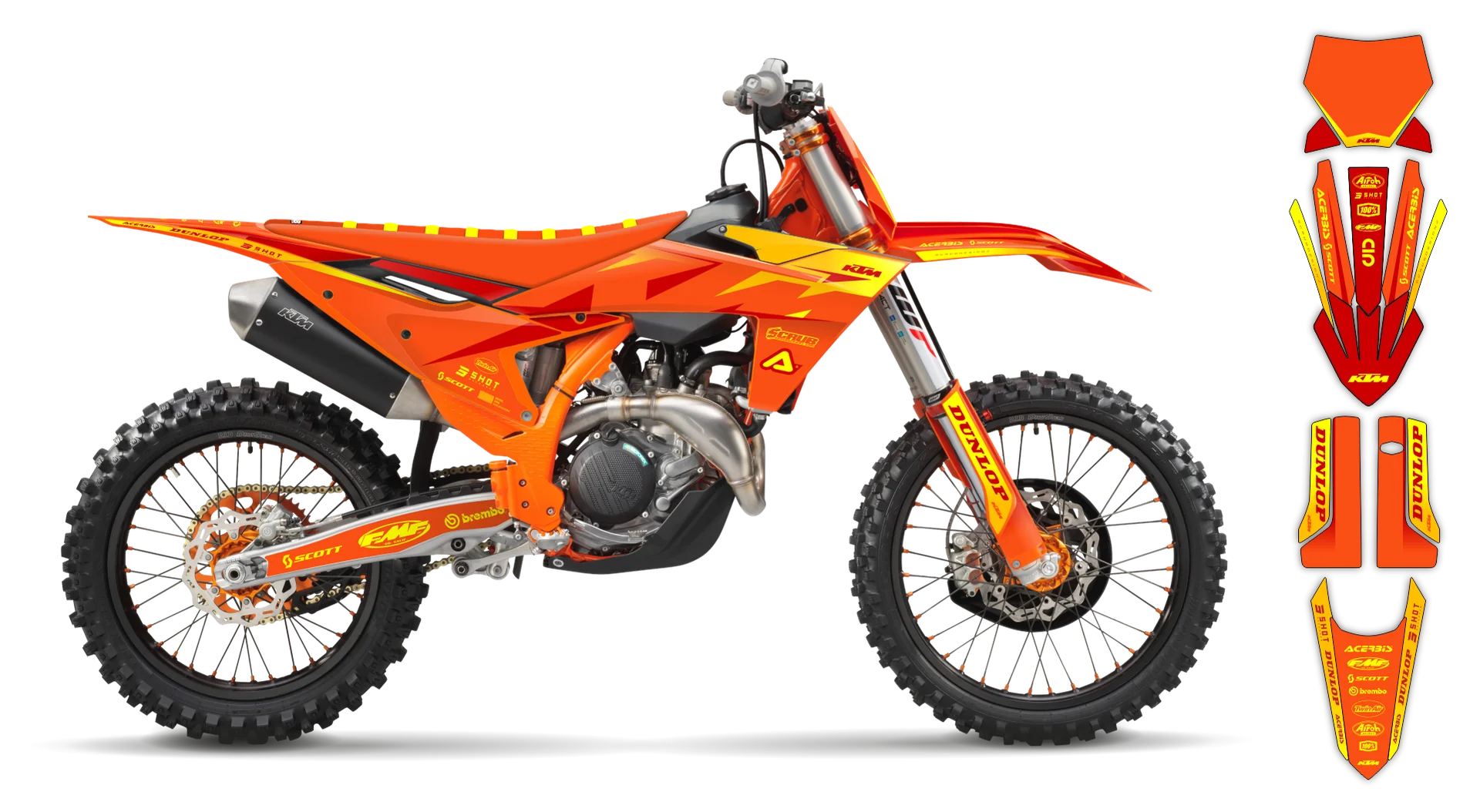 Graphics Kit - KTM - SX SX-F / XC XC-F - 2023-2024 - K19 - R1