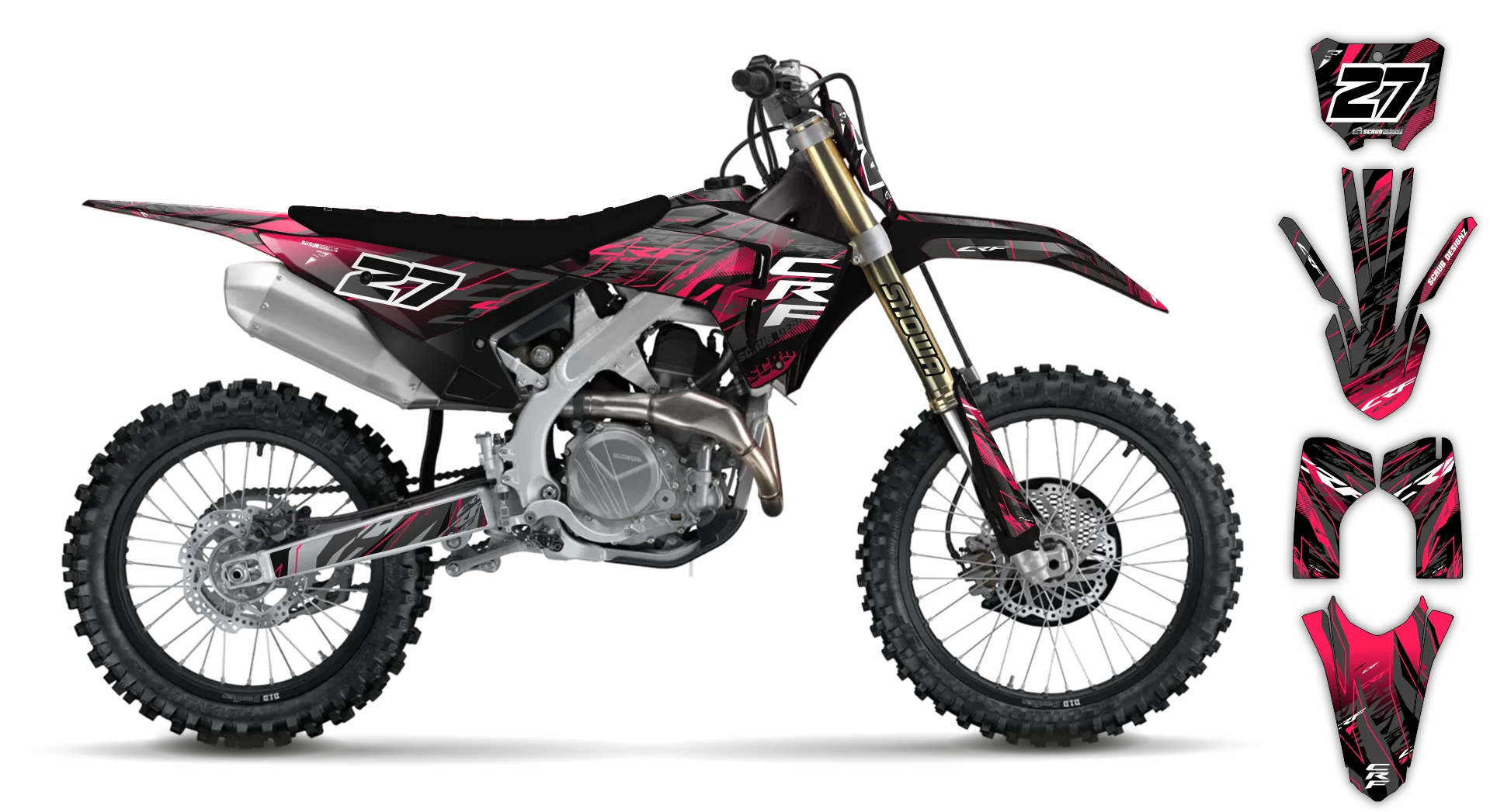 Graphics Kit - Honda - CRF 250R - 2010-2013 - Slasher - R4