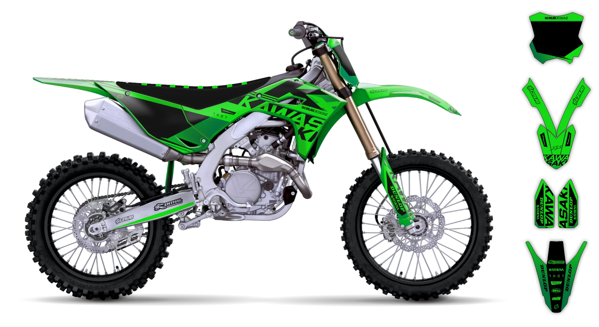 Graphics Kit - Kawasaki - KX 450F - 2024-2025 - SE1050 - LE
