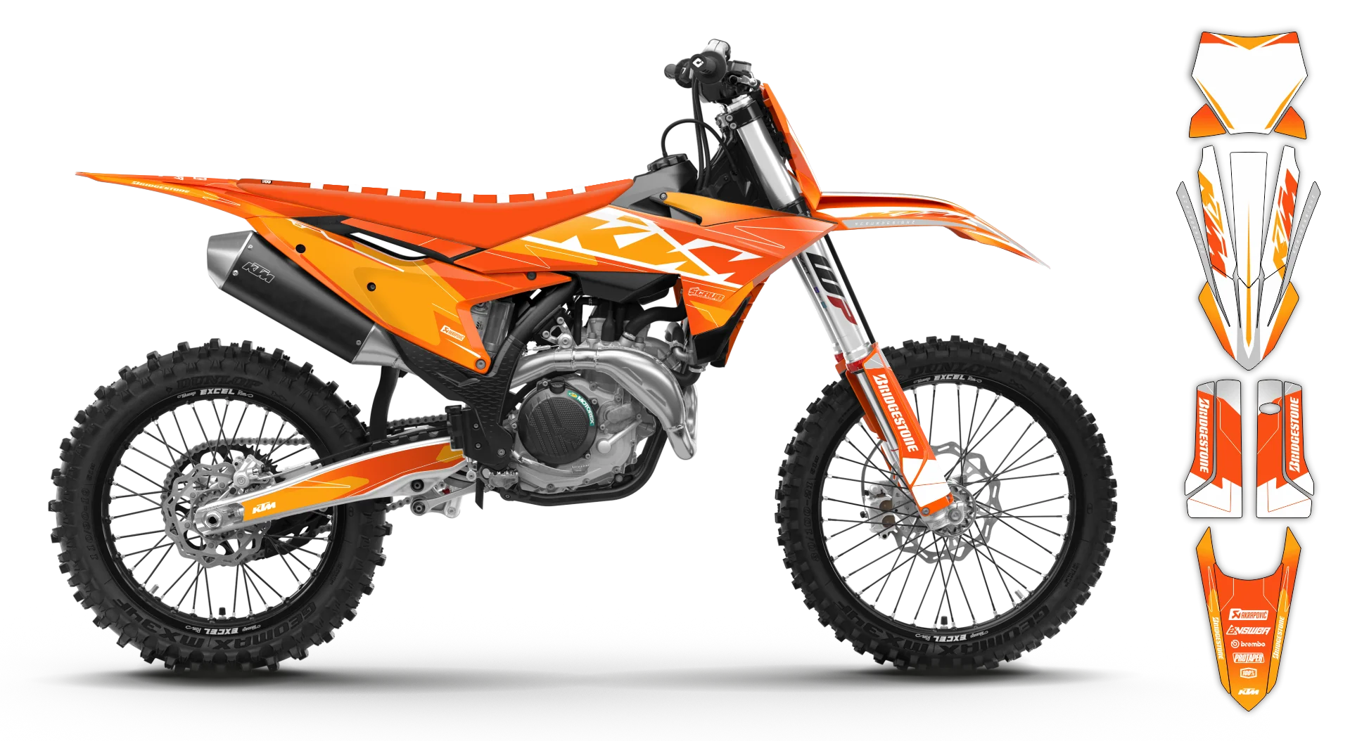 Graphics Kit - KTM - SX SX-F / XC XC-F - 2025 - K-SE1109 - R1