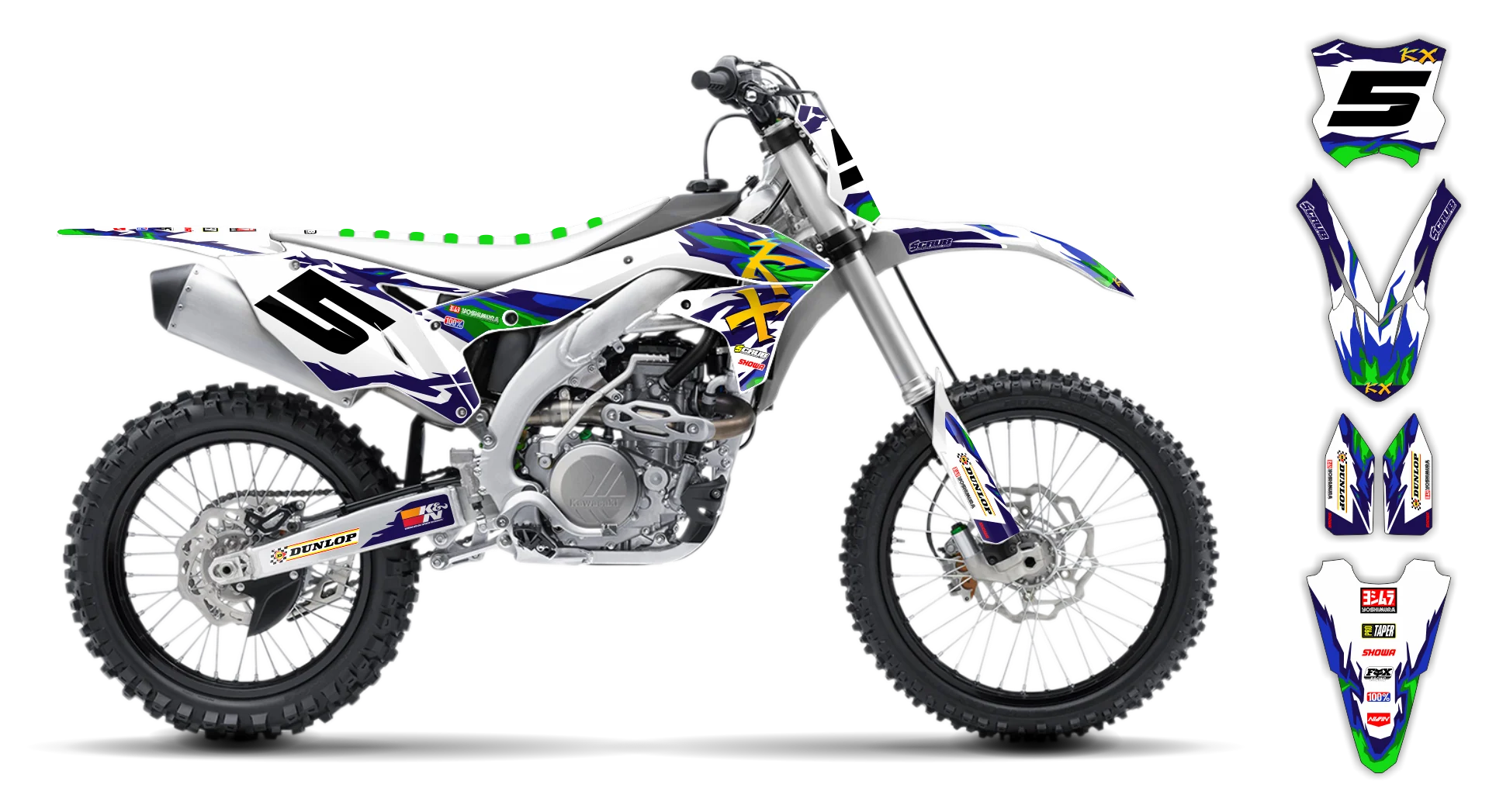 Graphics Kit - Kawasaki - KX 250F - 2017-2020 - Alto-G - R3