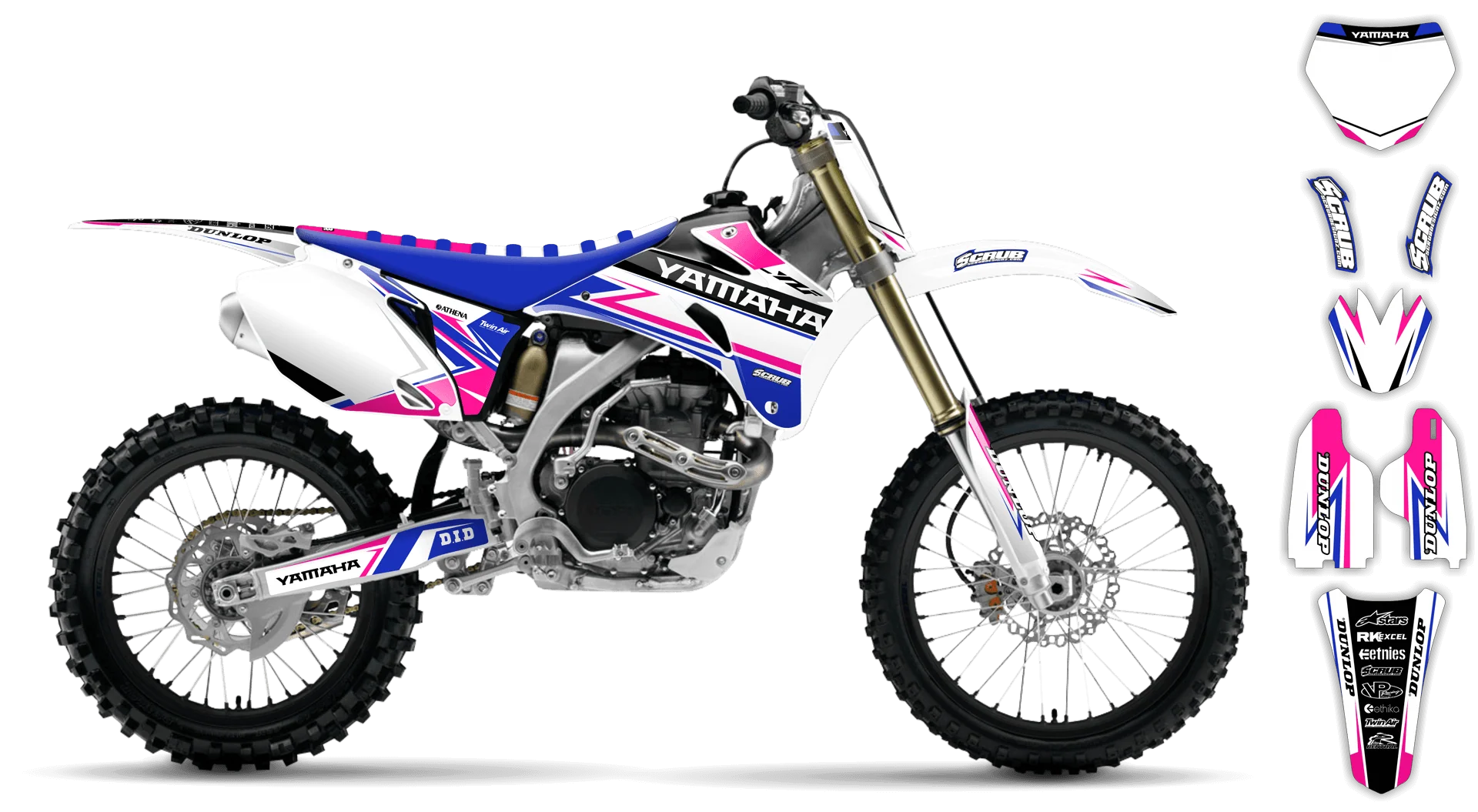 Graphics Kit - Yamaha - YZ426F - 2000-2002 - Evolution - R1