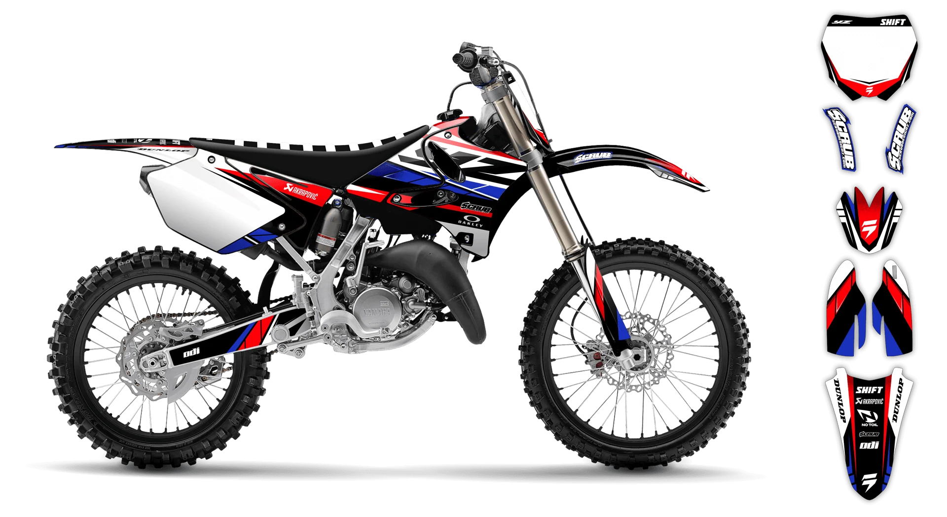 Graphics Kit - Yamaha - YZ 125 - 2006-2007 - SE1009 - LE