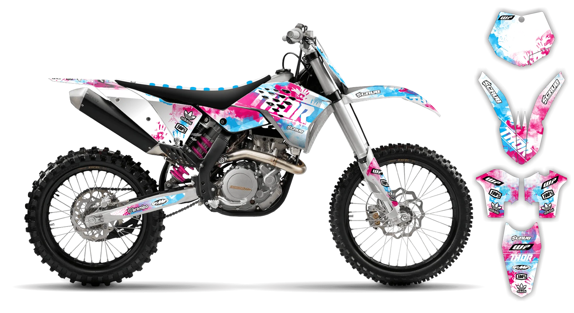 Graphics Kit - KTM - SX SX-F / XC XC-F - 2007-2010 - Aquacell - LE