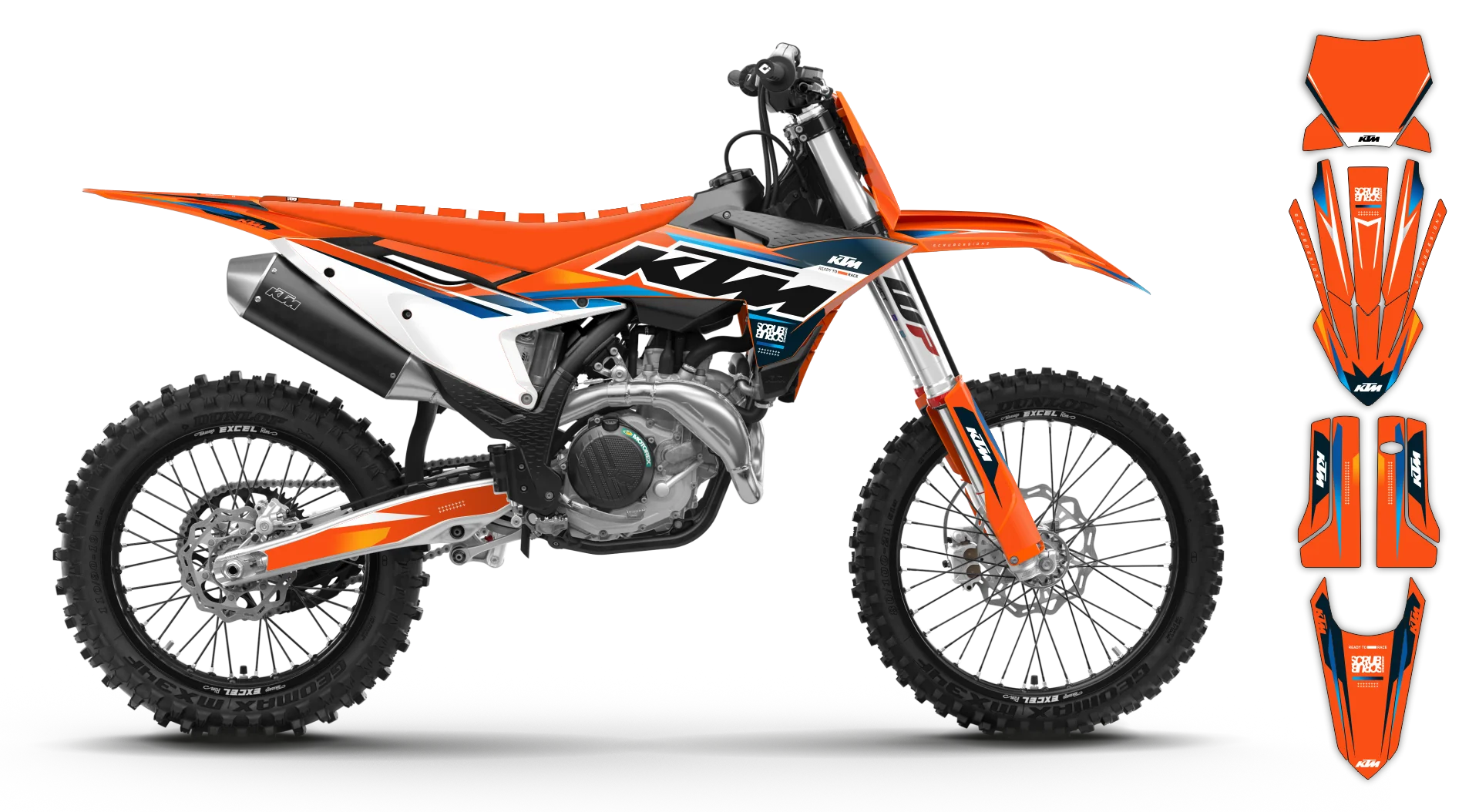 Graphics Kit - KTM - SX SX-F / XC XC-F - 2025 - K-SE1127 - R1