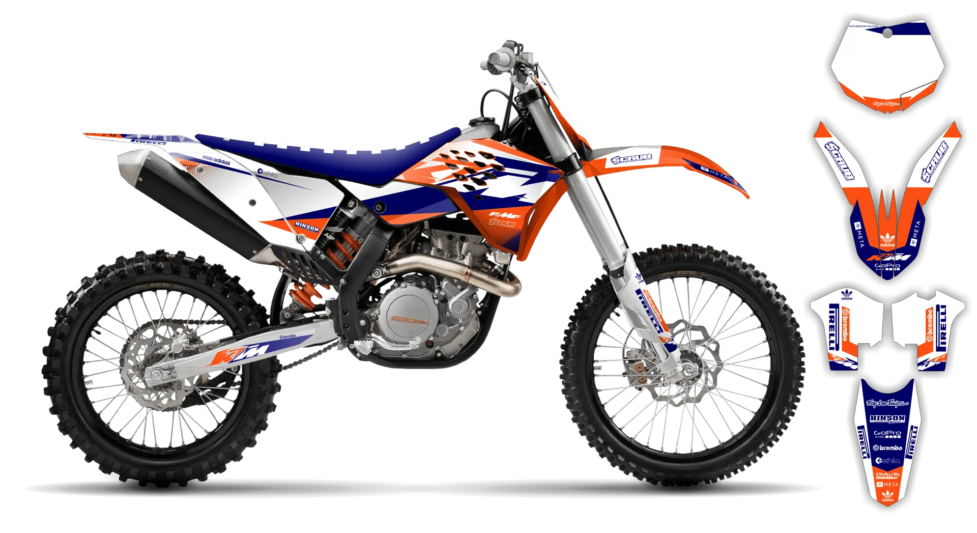 Graphics Kit - KTM - SX SX-F / XC XC-F - 2007-2010 - K15 - LE