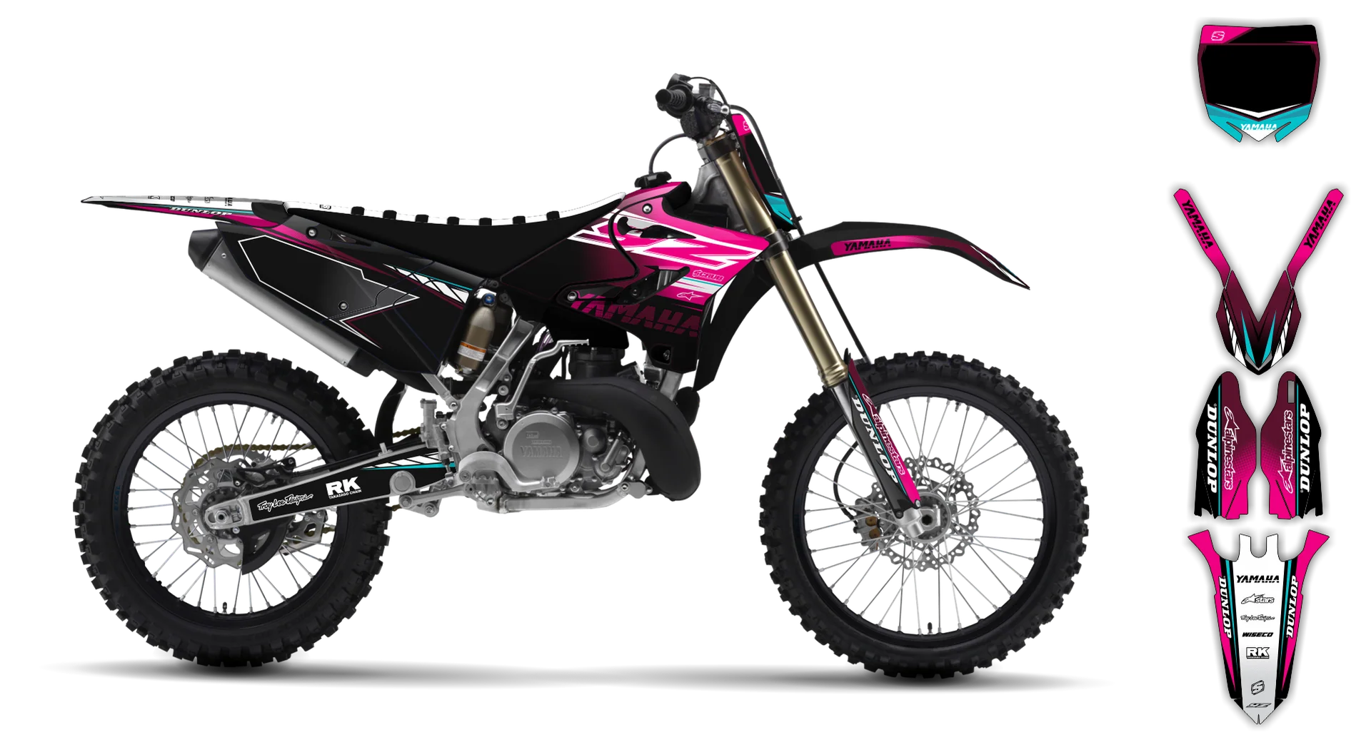 Graphics Kit - Yamaha - YZ 125-250 Revolution - 2005-2007 - Boognish - R2