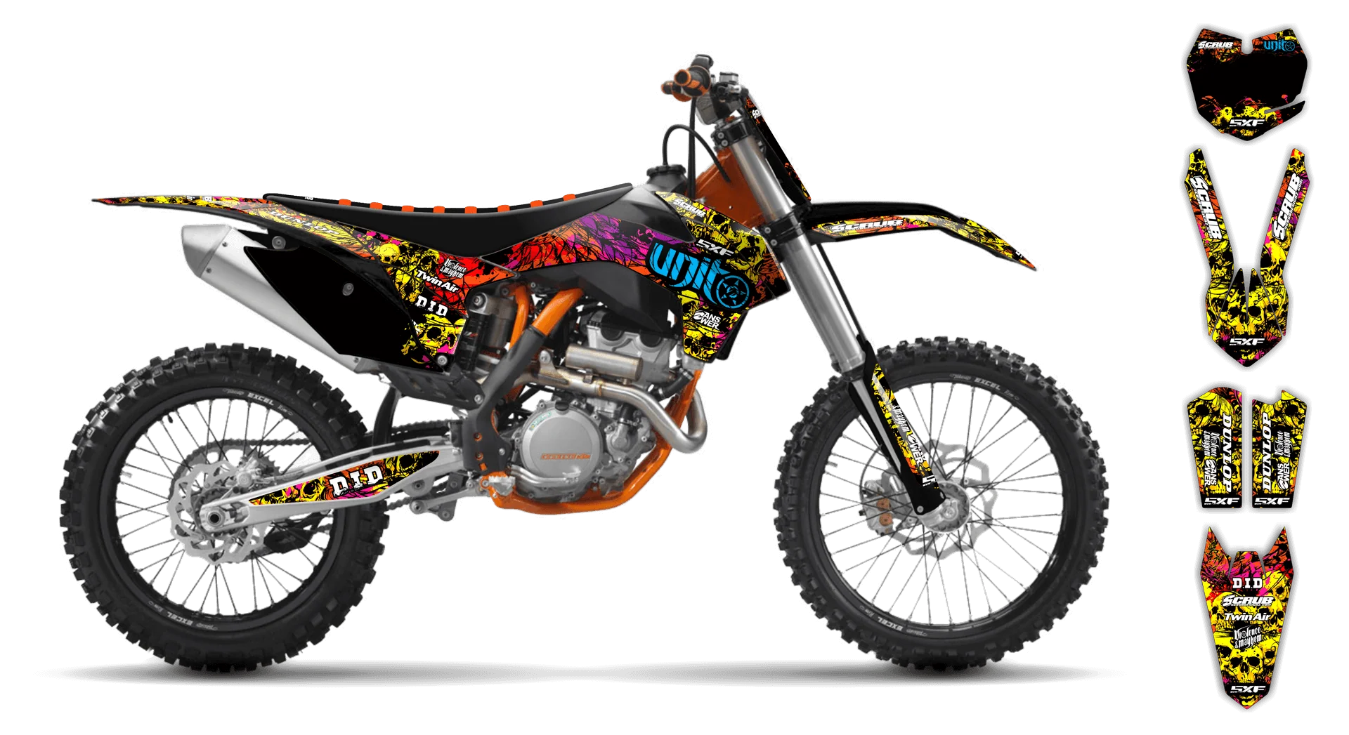 Graphics Kit - KTM - SX SX-F / XC XC-F - 2015 - Wasabi - LE