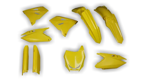 Plastics Kit - Suzuki - RM 125-250 Restyle - 2004-2008 - Full Kit - Yellow