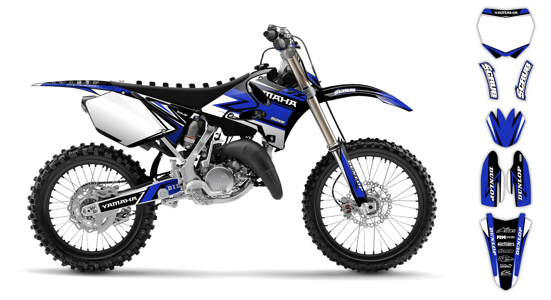 Graphics Kit - Yamaha - YZ 125 - 1993-1995 - Evolution - R2