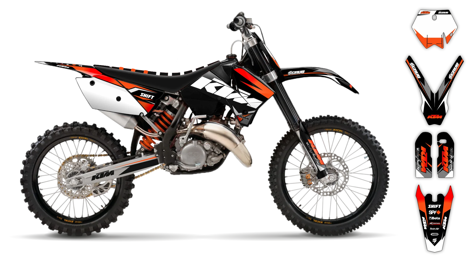 Graphics Kit - KTM - SX SX-F / XC XC-F - 2005-2006 - K2 - LE