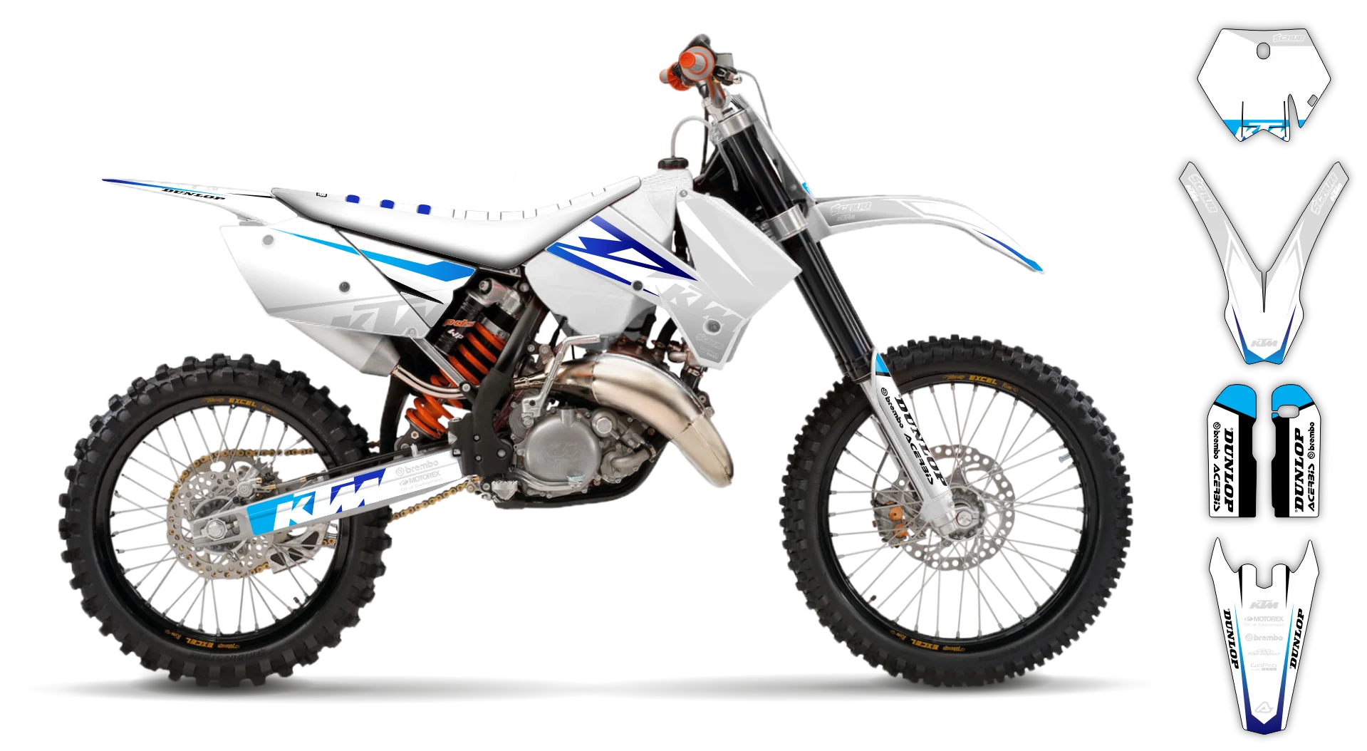 Graphics Kit - KTM - SX SX-F / XC XC-F - 2005-2006 - K16 - R2