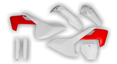 Plastics Kit - Husqvarna 14-> TX Series - TX 300 2017-2019 - Full Kit - White Red