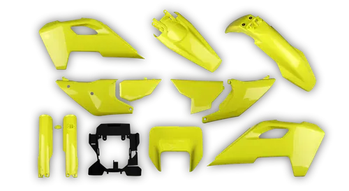 Plastics Kit - Husqvarna 14-> TE-FE Series - 2024 Heritage - Full Kit - OEM Yellow