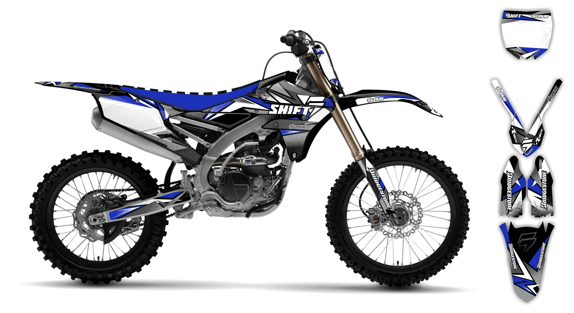 Graphics Kit - Yamaha - YZ250F - 2010-2013 - X-Rut - R4