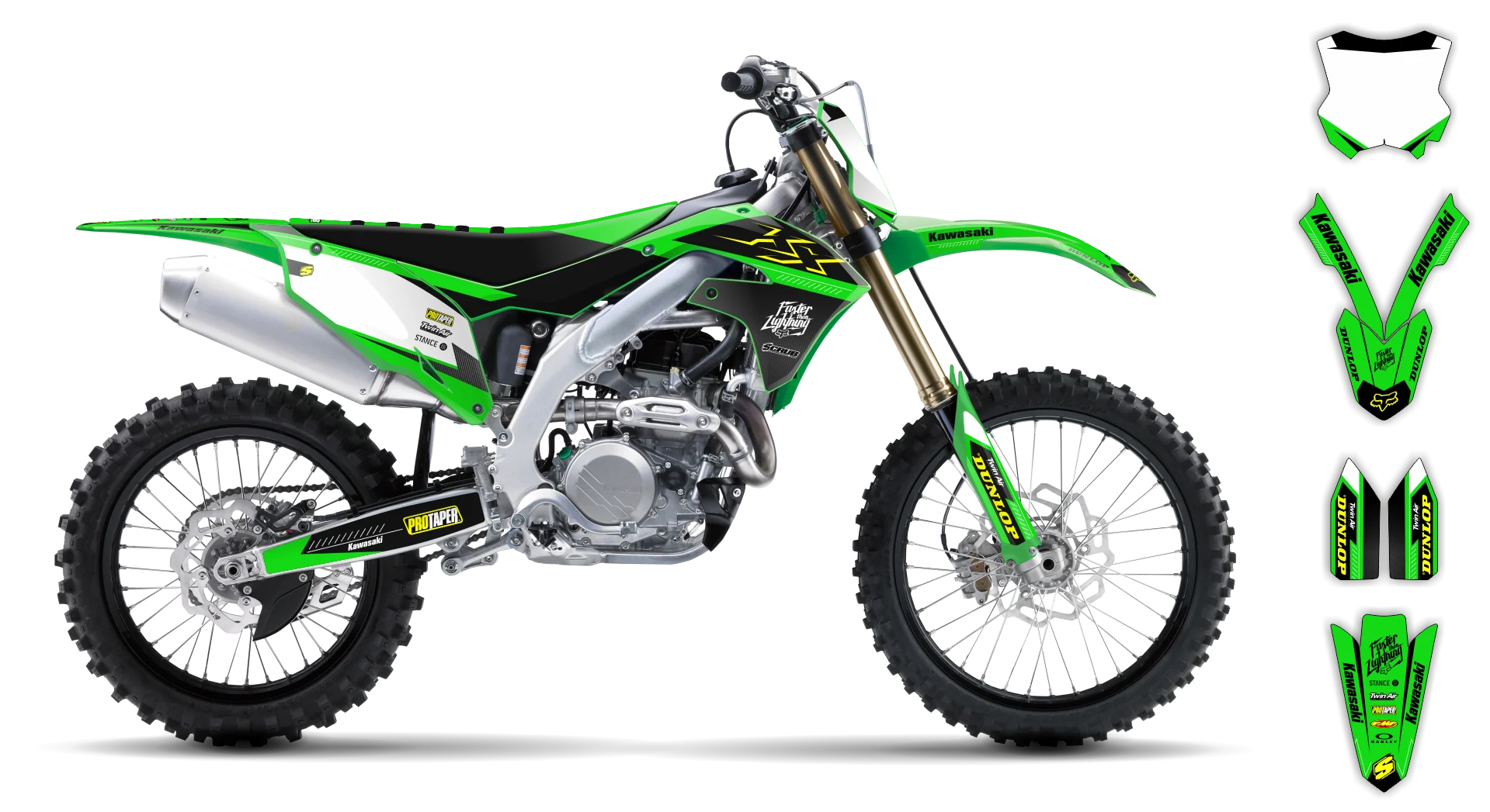 Graphics Kit - Kawasaki - KX 250F - 2021-2024 - SE1070 - R2
