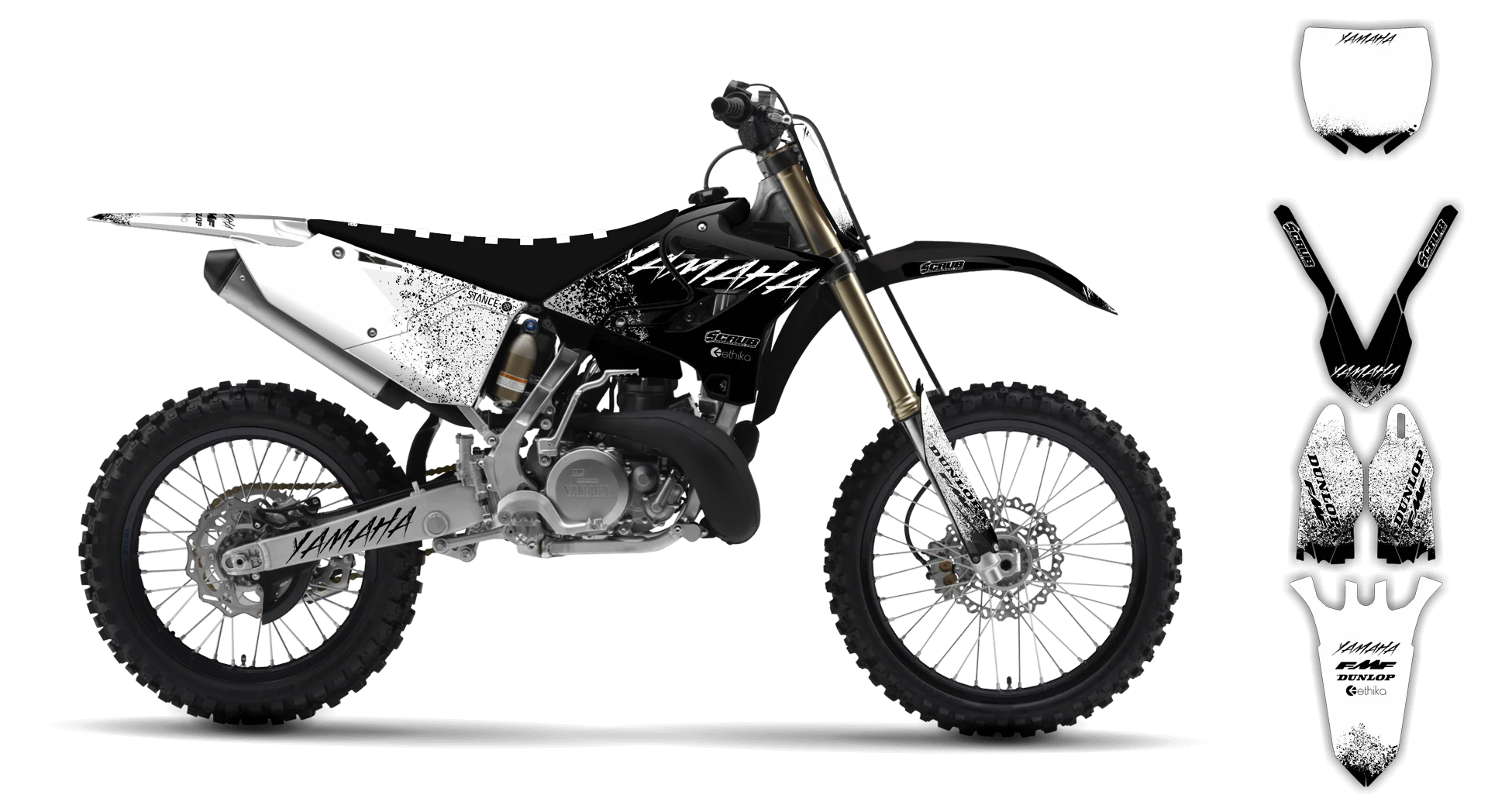 Graphics Kit - Yamaha - YZ 125-250 Revolution - 2005-2007 - Hecton - LE