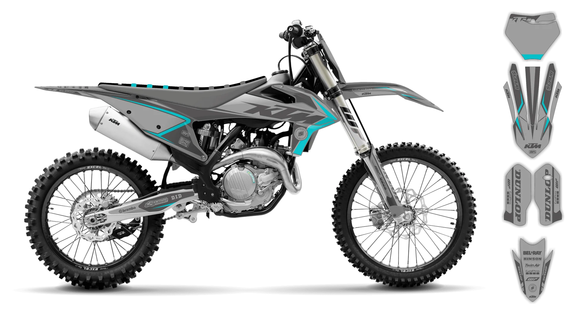 Graphics Kit - KTM - SX 50 - 2009-2015 - K17 - R3