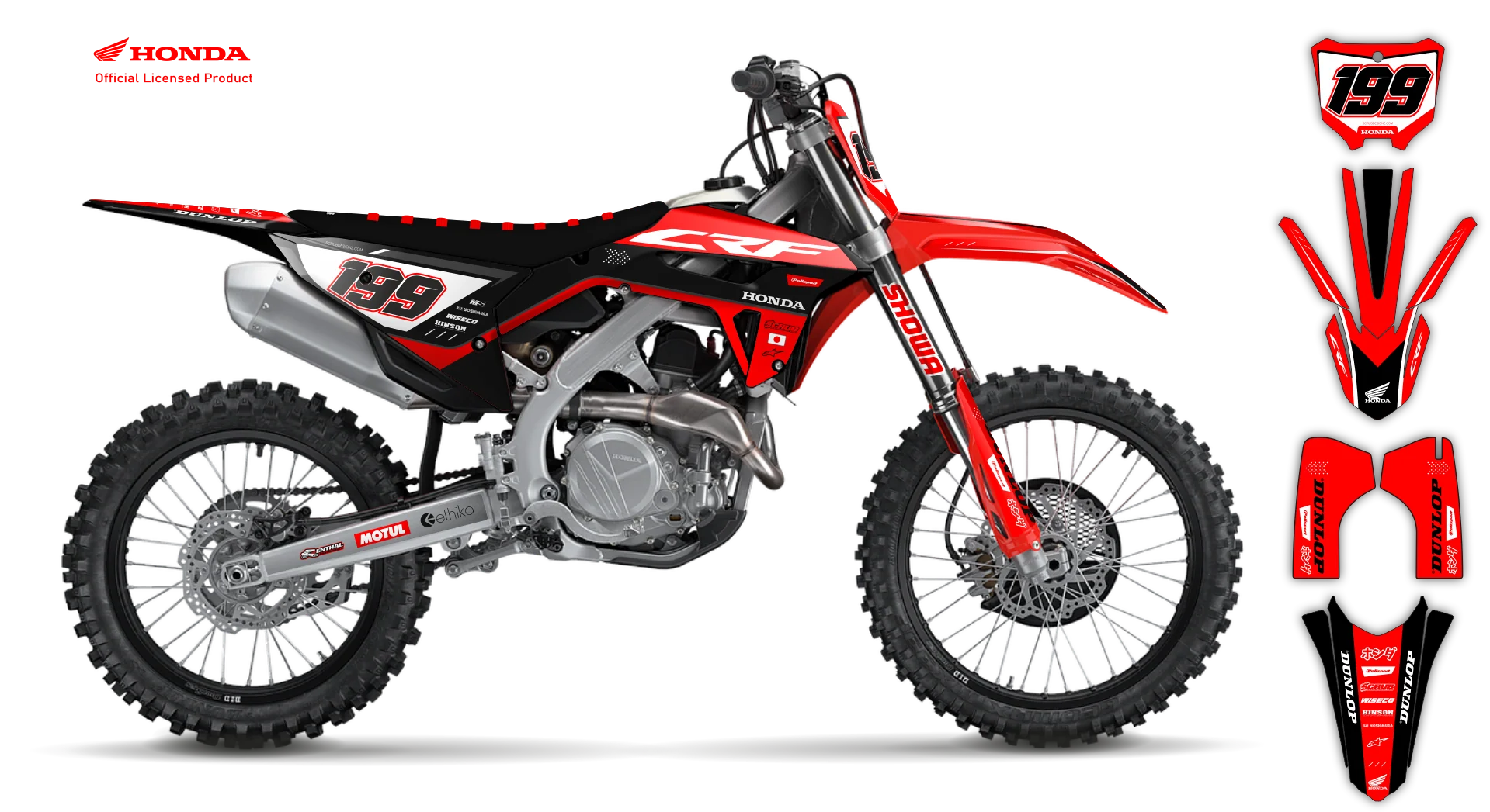 Graphics Kit - Honda - CRF 110 - 2019-2023 - Ninja - LE