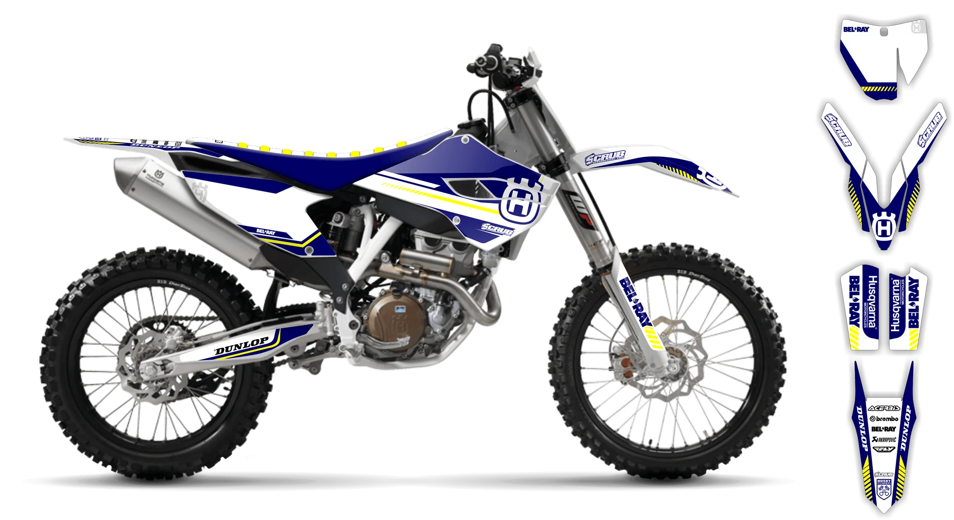 Graphics Kit - Husqvarna 14-> FS Series - 2014-2015 - H5 - LE