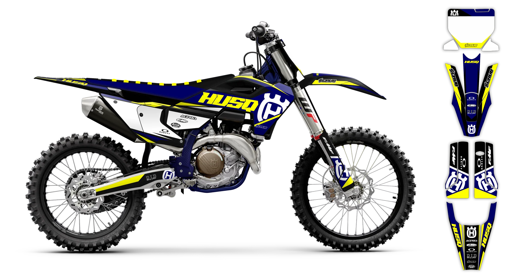 Graphics Kit - Husqvarna 14-> TC-FC-FX Series - 2023-2024 - SE1056 - R1