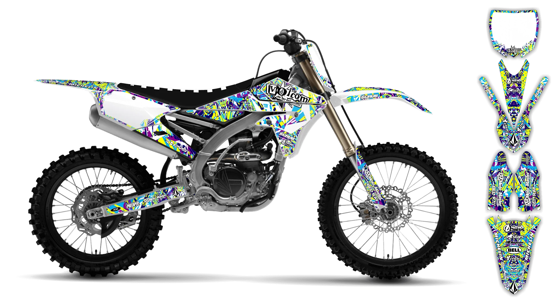 Graphics Kit - Yamaha - YZ450F - 2010-2013 - Volcom - LE