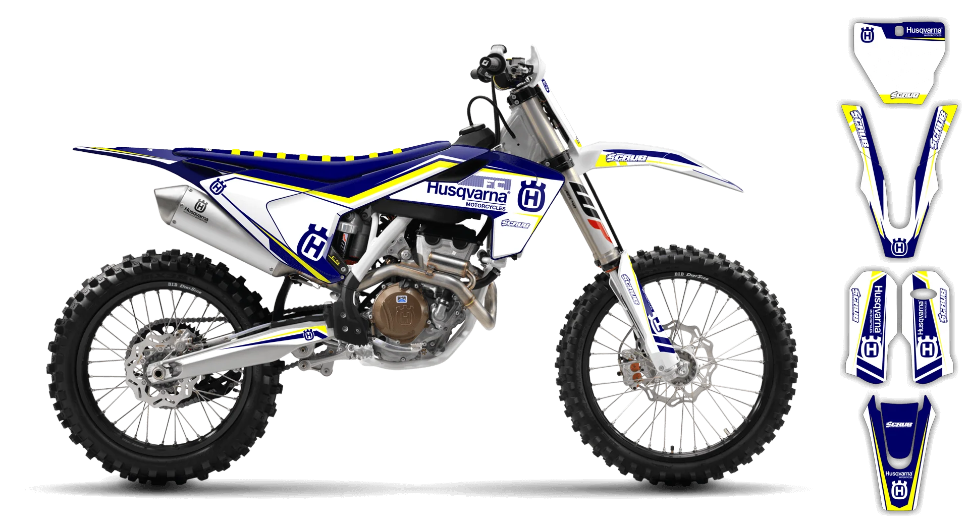 Graphics Kit - Husqvarna 14-> TC-FC-FX Series - 2016-2018 - H12 - LE