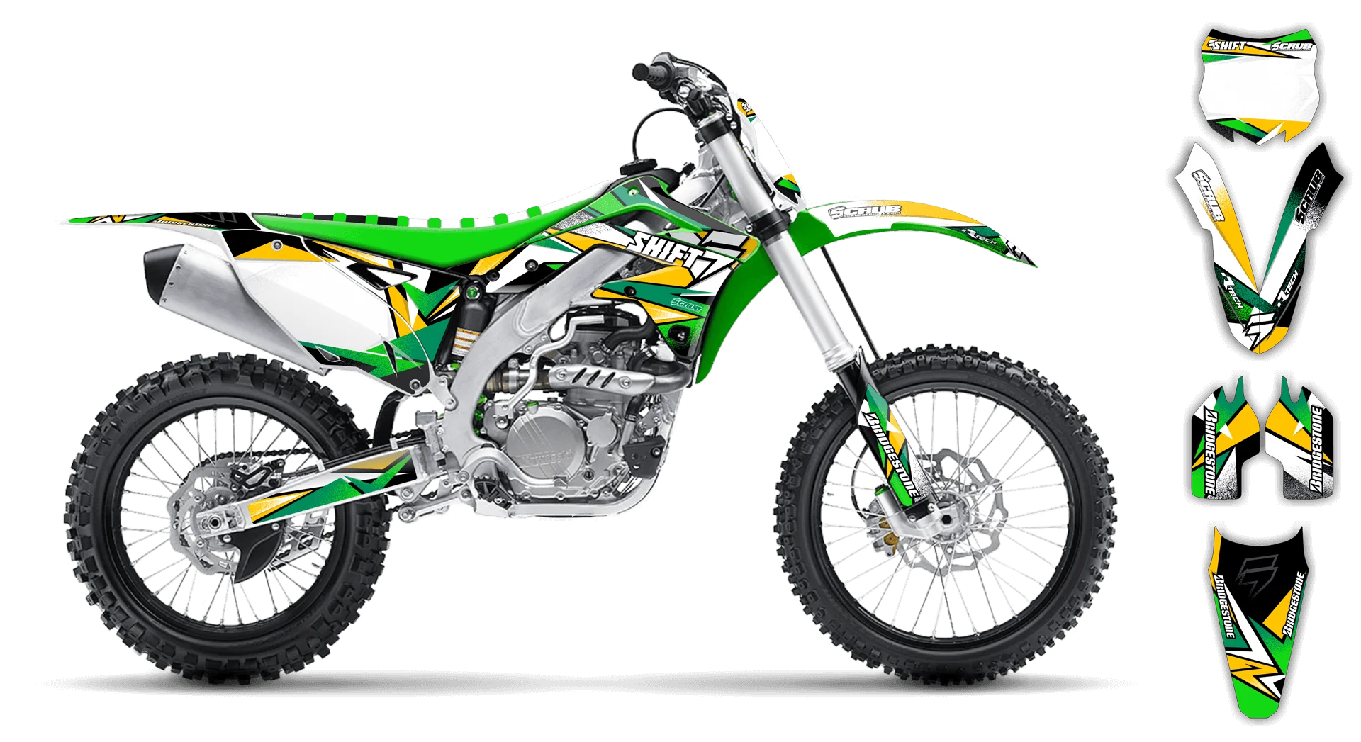 Graphics Kit - Kawasaki - KX 250F - 2013-2016 - X-Rut - R2