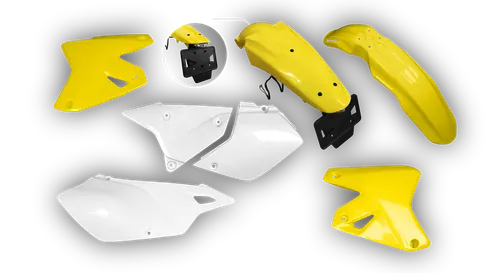 Plastics Kit - Suzuki - DRZ 400 Enduro - 1999-2024 - Full Kit - OEM LED