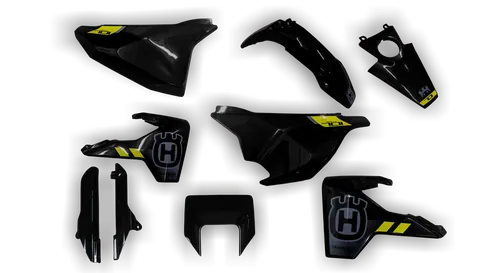 Plastics Kit - Husqvarna 14-> SM 701 - 2016-2024 - Full Kit - Black Trim Kit