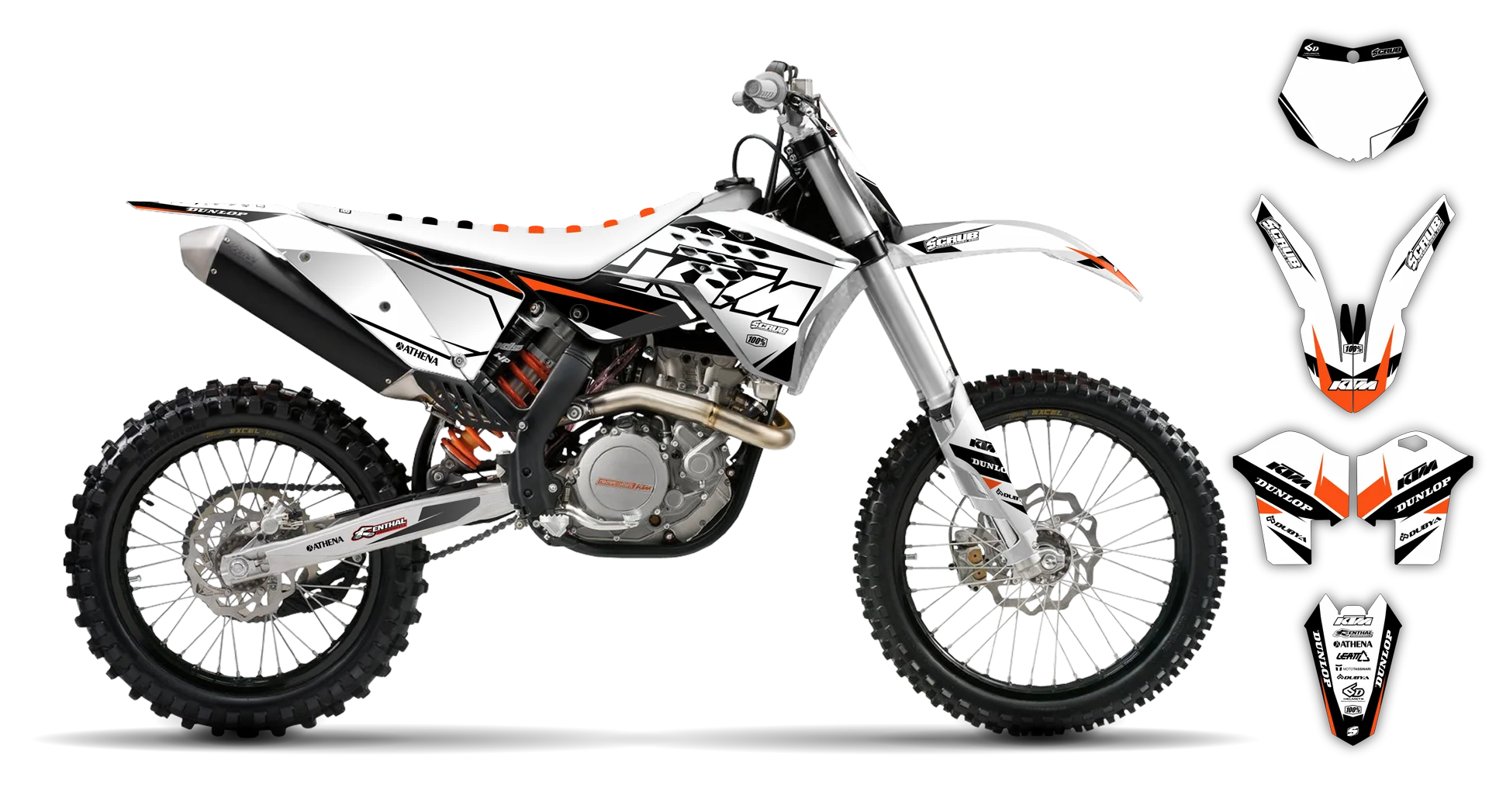 Graphics Kit - KTM - SX SX-F / XC XC-F - 2007-2010 - K1 - R1