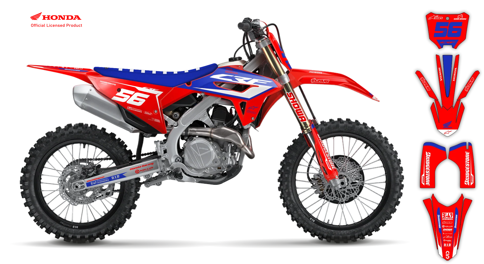 Graphics Kit - Honda - CRF 450R - 2022-2024 Restyle - Neart - R3