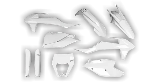 Plastics Kit - KTM - EXC EXC-F / XC-W XCF-W - 2017-2019 - Full Kit - White 2