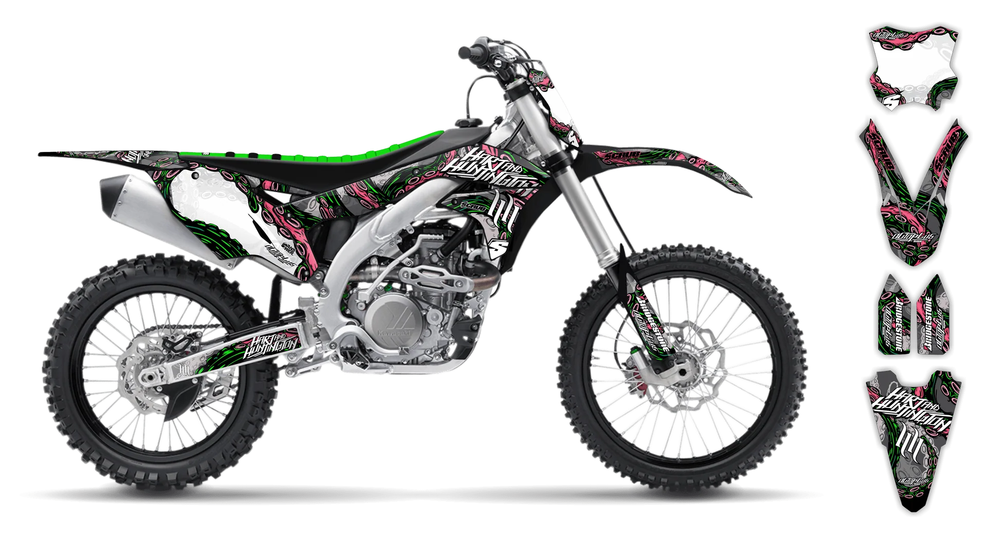 Graphics Kit - Kawasaki - KX 450F - 2016-2018 - Octoplus - ST