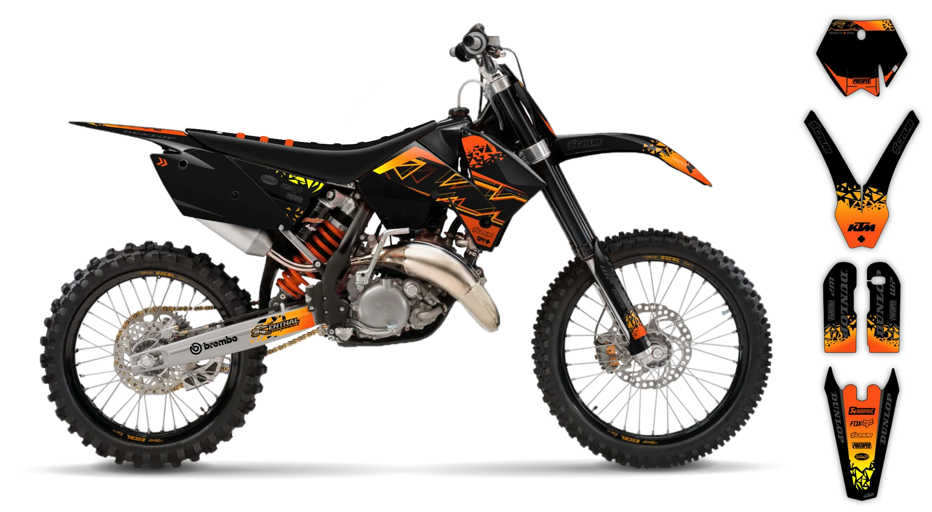 Graphics Kit - KTM - SX SX-F / XC XC-F - 2005-2006 - K6 - R2