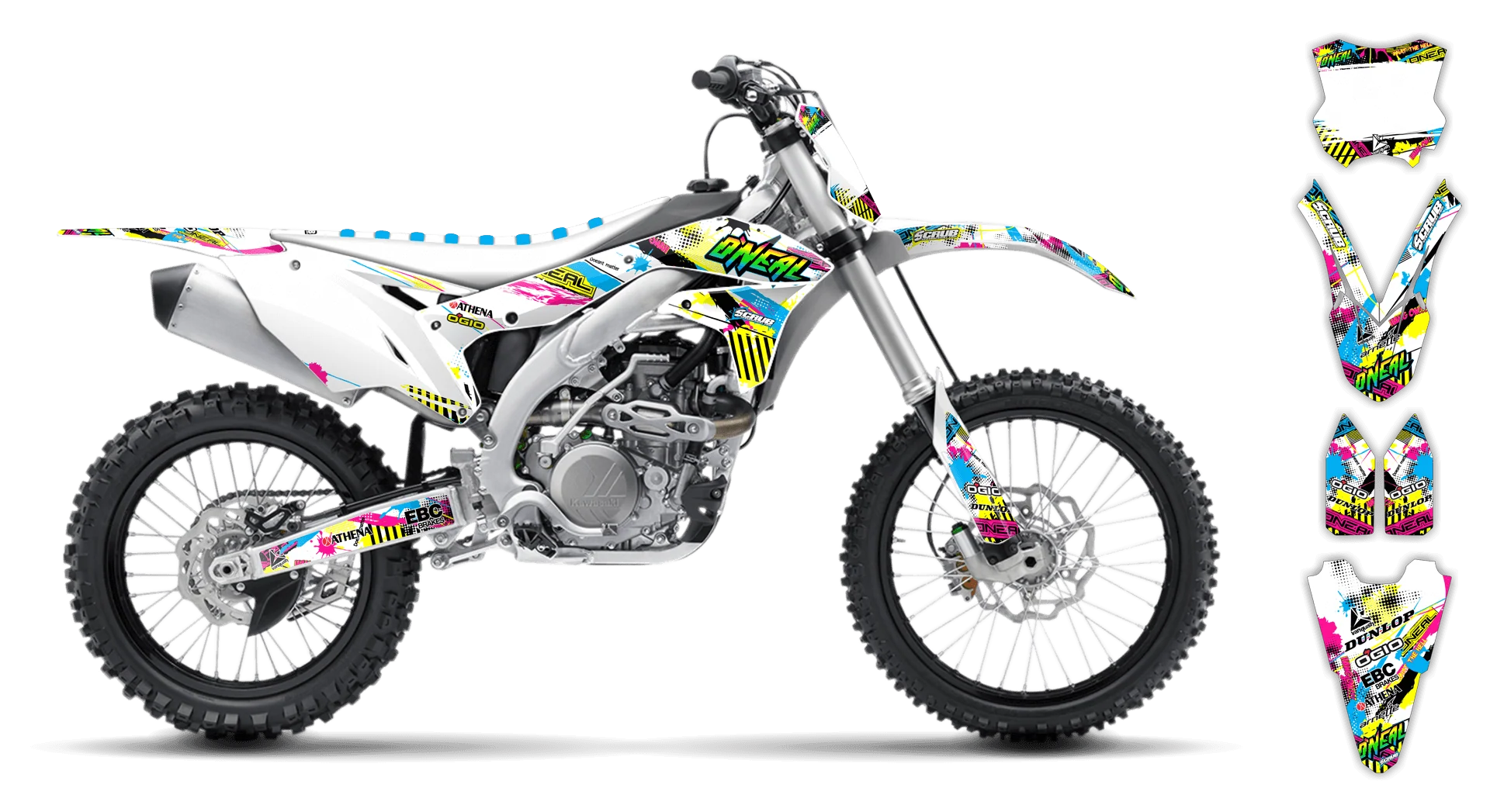 Graphics Kit - Kawasaki - KX 250F - 2017-2020 - H2 - LE
