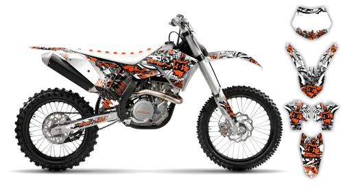 Graphics Kit - KTM - SX SX-F / XC XC-F - 2007-2010 - Attack - ST