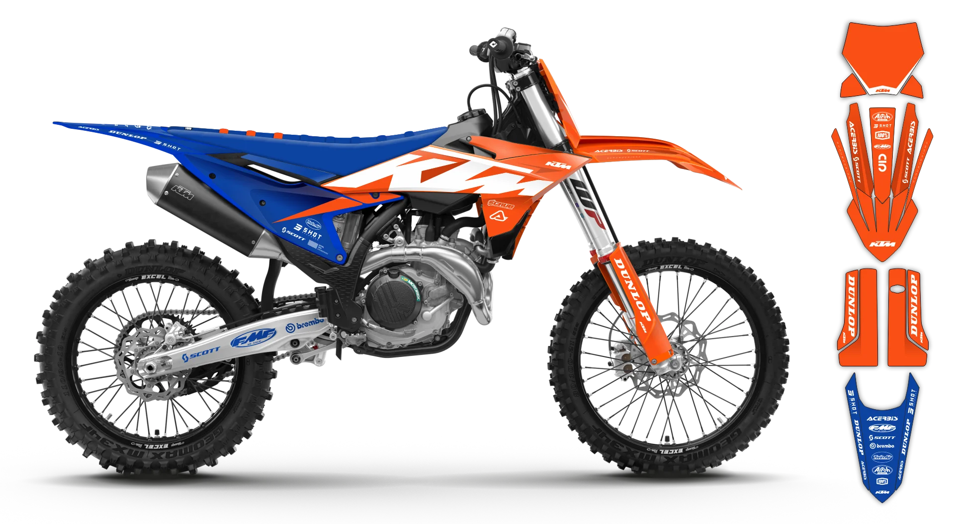 Graphics Kit - KTM - SX SX-F / XC XC-F - 2025 - K19 - R6