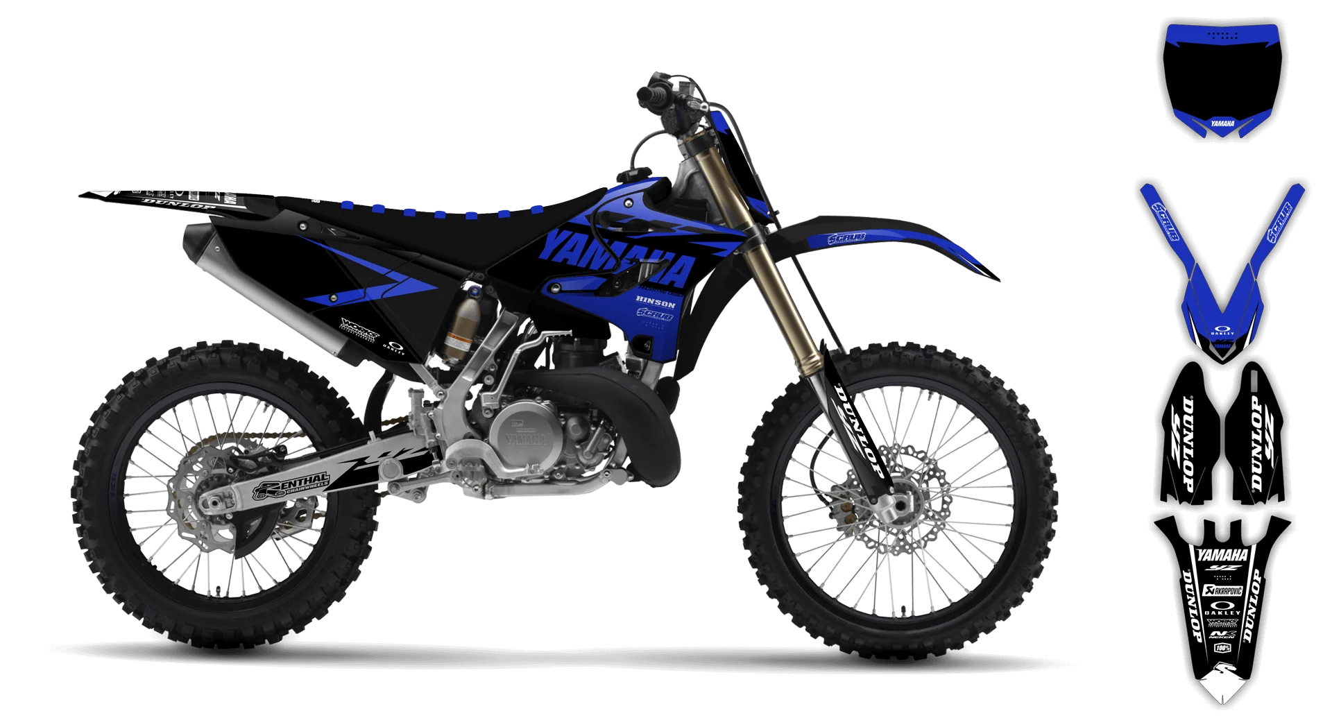 Graphics Kit - Yamaha - YZ 125-250 Revolution - 2005-2007 - Corgis - LE